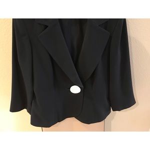 Etcetera black three quarter sleeve jacket